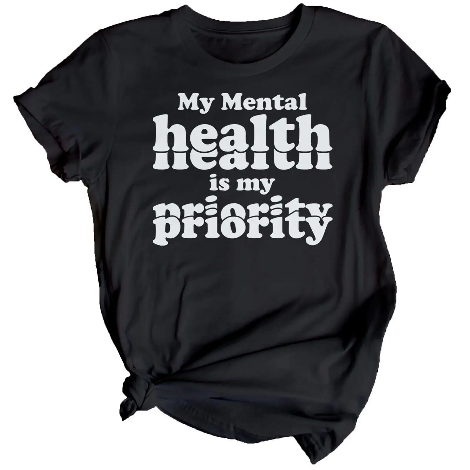 Womens Bold Typography Mental  - Health Wellness Mental Health 评论和价格