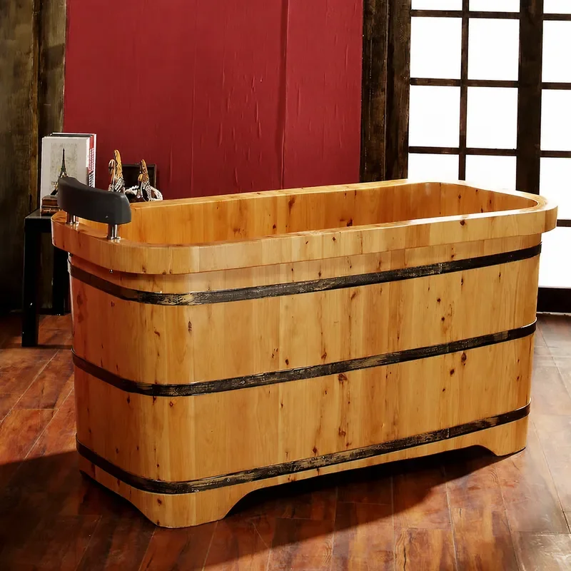 Sichuan Cedar Wood Bathtub for - Health Wellness Spa 评论和价格