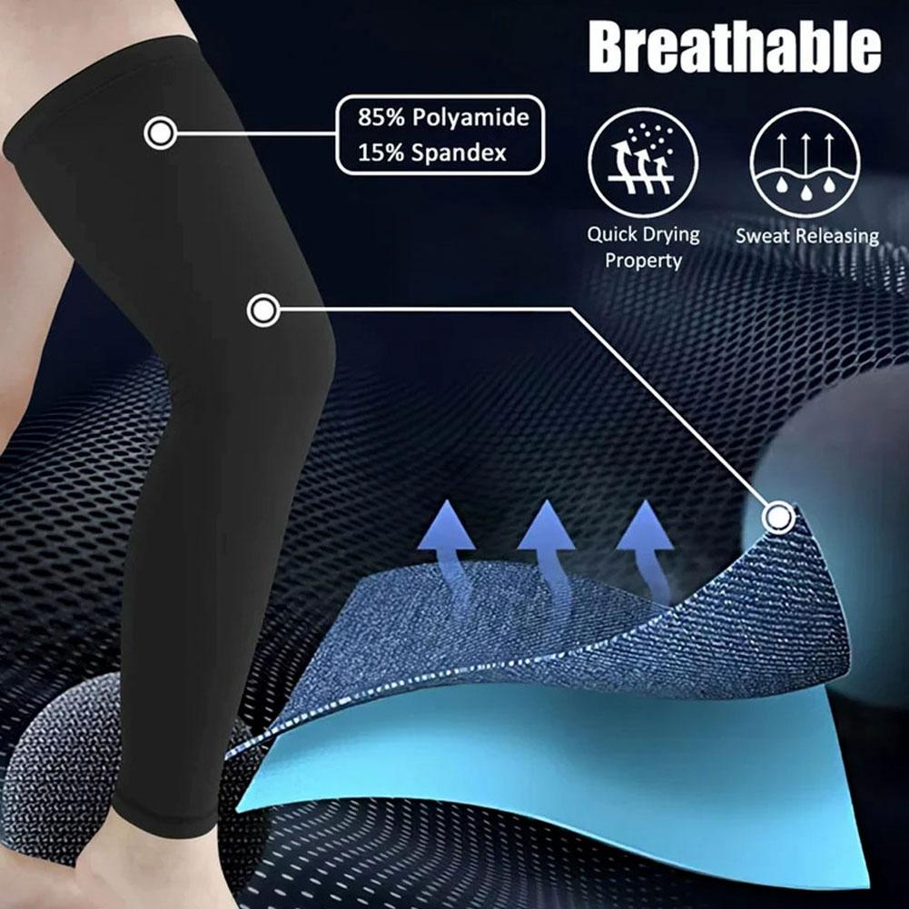 Sun Protection Leg Covers Leg  - Compression Knee Sleeve 评论和价格