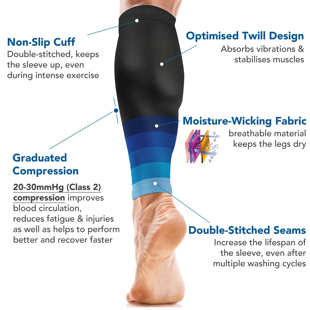 1Pair Calf Compression Sleeve  - Compression Knee Sleeve 评论和价格